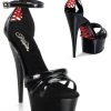 Pleaser DELIGHT-662 Black Heels