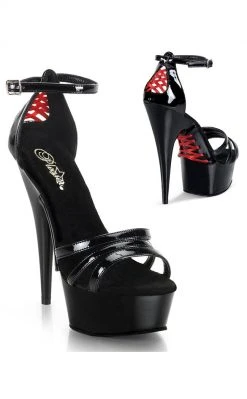 Pleaser DELIGHT-662 Black Heels