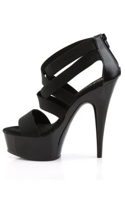 Pleaser DELIGHT-669 Black Heels