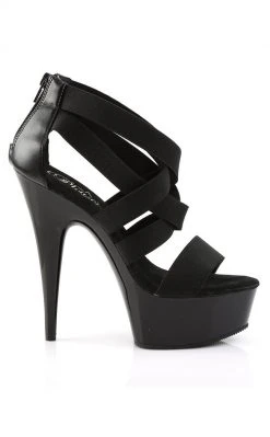 Pleaser DELIGHT-669 Black Heels