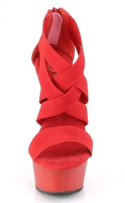 Pleaser DELIGHT-669 Red Heels