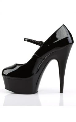 Pleaser DELIGHT-687 Black Heels