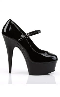 Pleaser DELIGHT-687 Black Heels