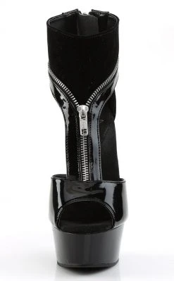 Pleaser DELIGHT-690 Black Patent -Lamy Heels