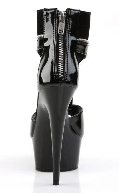 Pleaser DELIGHT-690 Black Patent -Lamy Heels