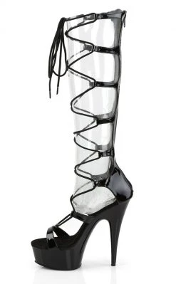 Pleaser DELIGHT-698 Black Heels