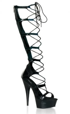 Pleaser DELIGHT-698 Black Heels