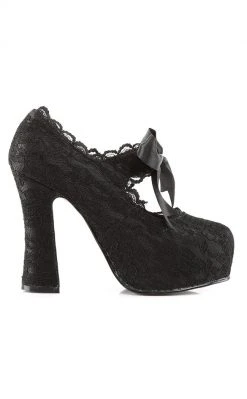 Demonia DEMON-11 Black Mary Jane Heels