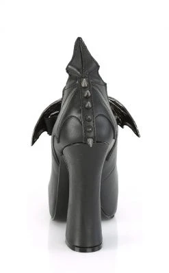 Demonia Shoes DEMON-18 Black Mary Jane Heels