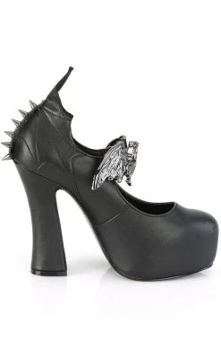 Demonia Shoes DEMON-18 Black Mary Jane Heels