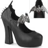 Demonia Shoes DEMON-18 Black Mary Jane Heels