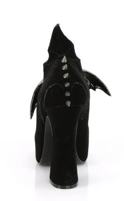 Demonia DEMON-18 Black Velvet Mary Jane Heels Shoes 10 Demonia DEMON-18 Black Velvet Mary Jane Heels Shoes