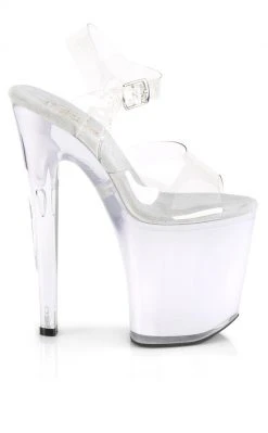 Pleaser DISCOLITE-808 Clear/White Glow Colour Changing Light Up Heels Pole Shoes 11 Pleaser DISCOLITE-808 Clear/White Glow Colour Changing Light Up Heels Pole Shoes