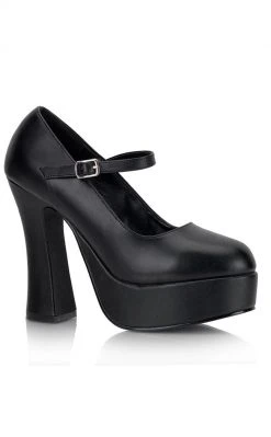 Demonia Shoes DOLLY-50 Black Mary Jane Heels (Au Stock)