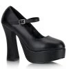 Demonia Shoes DOLLY-50 Black Mary Jane Heels