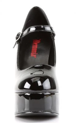 Demonia DOLLY-50 Black Patent Mary Jane Heels Shoes
