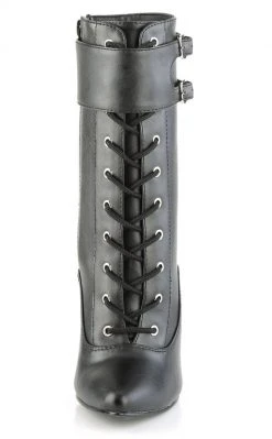 Devious DOMINA-1023 Black Matte Ankle Boot Shoes