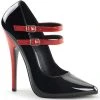 Devious DOMINA-442 Black & Red Patent Heel Shoes