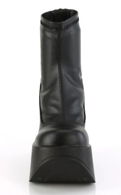 Demonia Shoes DYNAMITE-100 Black Matte Ankle Boots