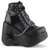 Demonia Shoes DYNAMITE-101 Black Ankle Boots 2 Demonia Shoes DYNAMITE-101 Black Ankle Boots