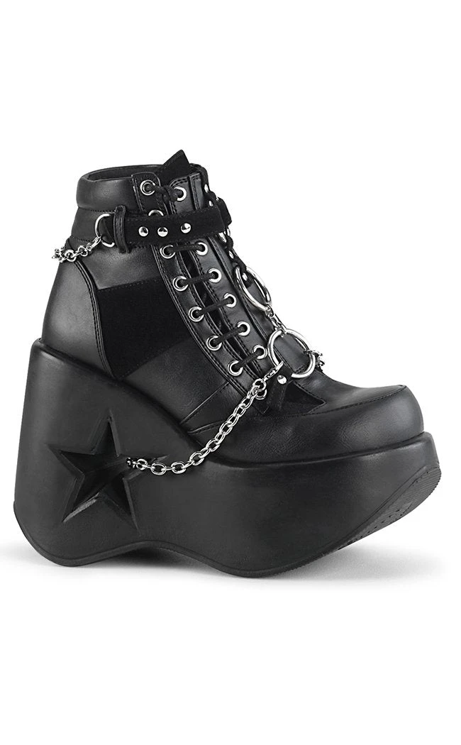 Demonia Shoes DYNAMITE-101 Black Ankle Boots 3 Demonia Shoes DYNAMITE-101 Black Ankle Boots