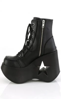 Demonia Shoes DYNAMITE-106 Black Matte Ankle Boots