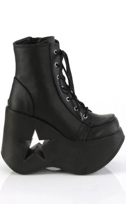 Demonia Shoes DYNAMITE-106 Black Matte Ankle Boots