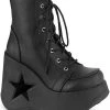 Demonia Shoes DYNAMITE-106 Black Matte Ankle Boots 1 Demonia Shoes DYNAMITE-106 Black Matte Ankle Boots