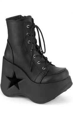 Demonia Shoes DYNAMITE-106 Black Matte Ankle Boots