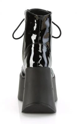 Demonia DYNAMITE-106 Black Patent Ankle Boots Shoes