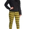 Banned Apparel Damien Tartan Jeans | Yellow Clothing 2 Banned Apparel Damien Tartan Jeans | Yellow Clothing