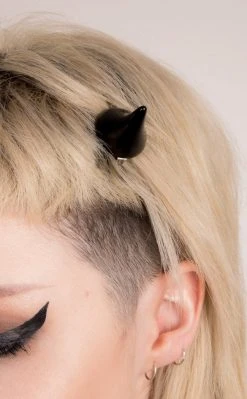 Cold Black Heart Damn Fly Succubi Devil Horns. Accessories
