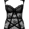 Killstar Clothing Dark Desire Lace Bodysuit | Black