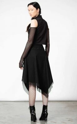 Killstar Dark Half Long Sleeve Top Clothing 16 Killstar Dark Half Long Sleeve Top Clothing