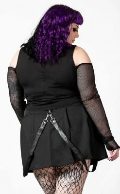 Killstar Dark Half Long Sleeve Top Clothing 17 Killstar Dark Half Long Sleeve Top Clothing