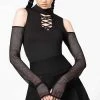 Killstar Dark Half Long Sleeve Top Clothing