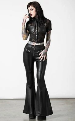 Killstar Clothing Dark Halo Crop Shirt
