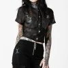 Killstar Clothing Dark Halo Crop Shirt