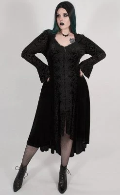 Punk Rave Dark Illusion Velvet Cloak | Plus Size Clothing