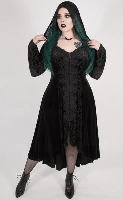 Punk Rave Dark Illusion Velvet Cloak | Plus Size Clothing