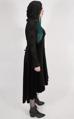 Punk Rave Dark Illusion Velvet Cloak | Plus Size Clothing