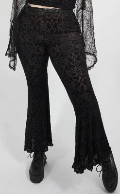 Punk Rave Clothing Dark Magician Velvet Flares | Plus Size
