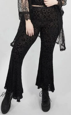 Punk Rave Clothing Dark Magician Velvet Flares | Plus Size 9 Punk Rave Clothing Dark Magician Velvet Flares | Plus Size