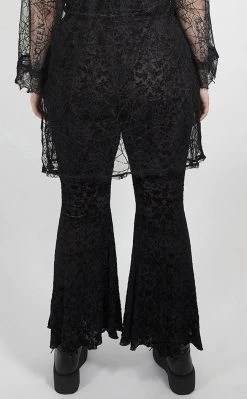 Punk Rave Clothing Dark Magician Velvet Flares | Plus Size 10 Punk Rave Clothing Dark Magician Velvet Flares | Plus Size
