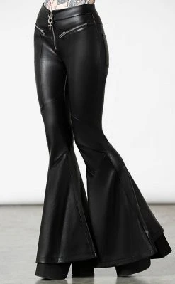 Killstar Clothing Dark Nebula Flared Trousers