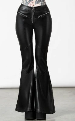 Killstar Clothing Dark Nebula Flared Trousers