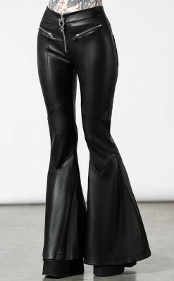 Killstar Clothing Dark Nebula Flared Trousers