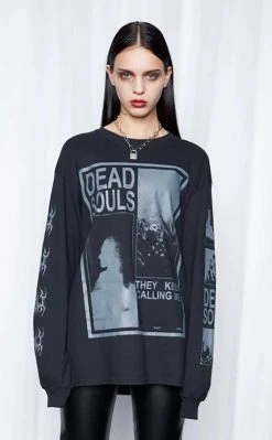 Mary Wyatt Dead Souls Oversized Long Sleeve Tee Clothing