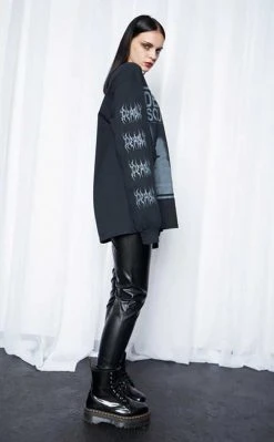 Mary Wyatt Dead Souls Oversized Long Sleeve Tee Clothing