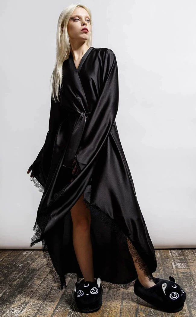 Killstar Clothing Deadly Daze Satin Robe 9 Killstar Clothing Deadly Daze Satin Robe